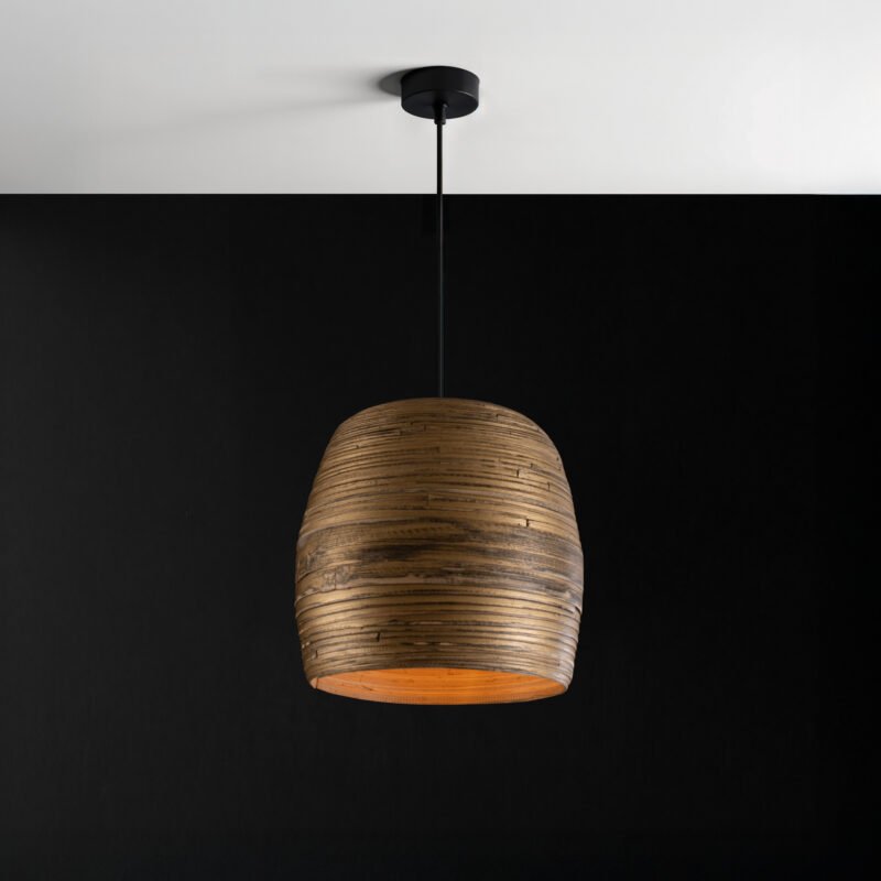 Eclipse Ember: The Rustic Bamboo Pendant