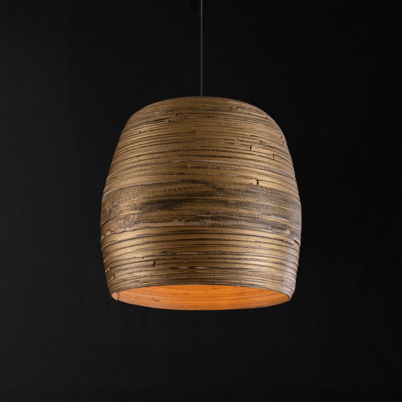 Eclipse Ember: The Rustic Bamboo Pendant - Image 2