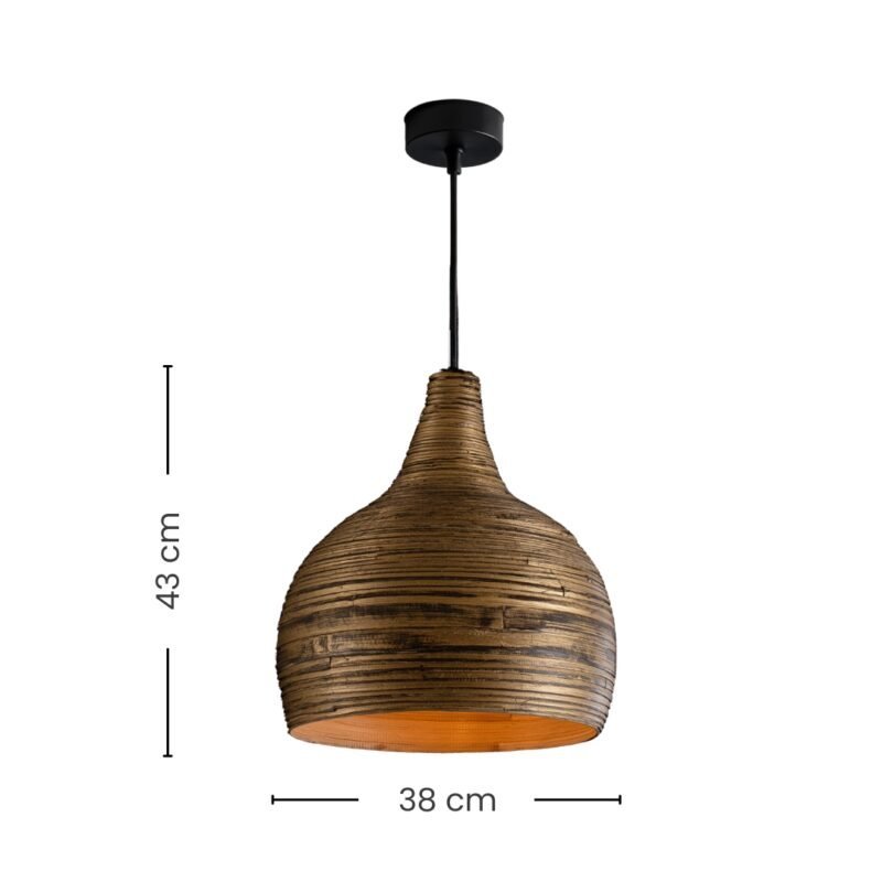 Solstice Glow: The Timeless Bamboo Pendant - Image 4