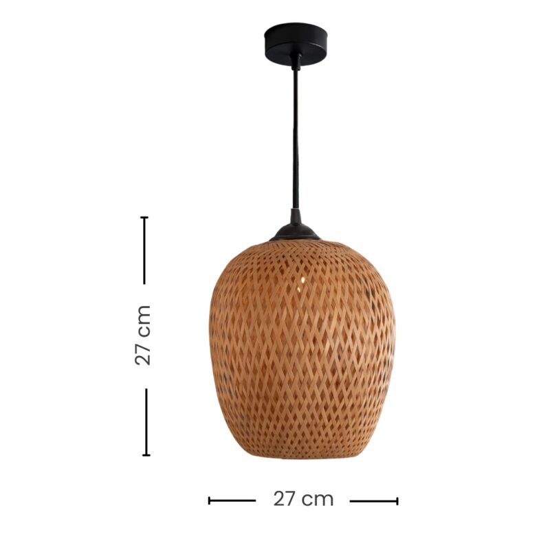 Kaze Bamboo Pendant Light – Lightweight & Naturally Elegant - Image 3
