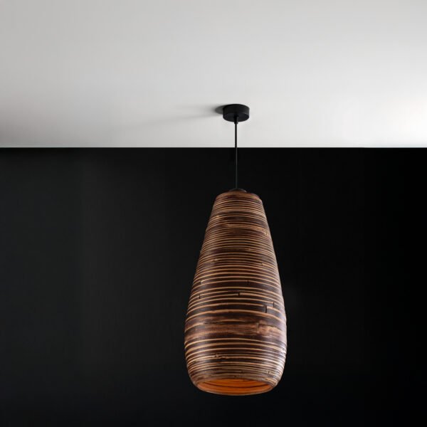 The Aurora Spun Bamboo Pendant Light