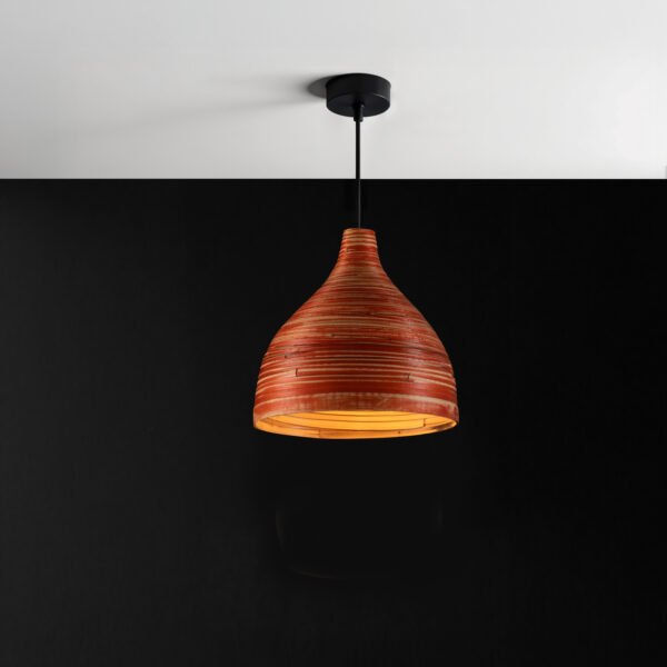 Crimson Glow Pendant – A Radiance of Nature & Craftsmanship