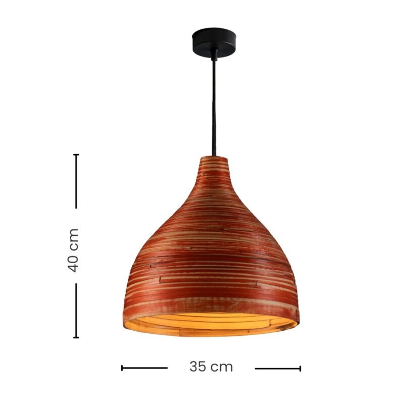 Crimson Glow Pendant – A Radiance of Nature & Craftsmanship - Image 3